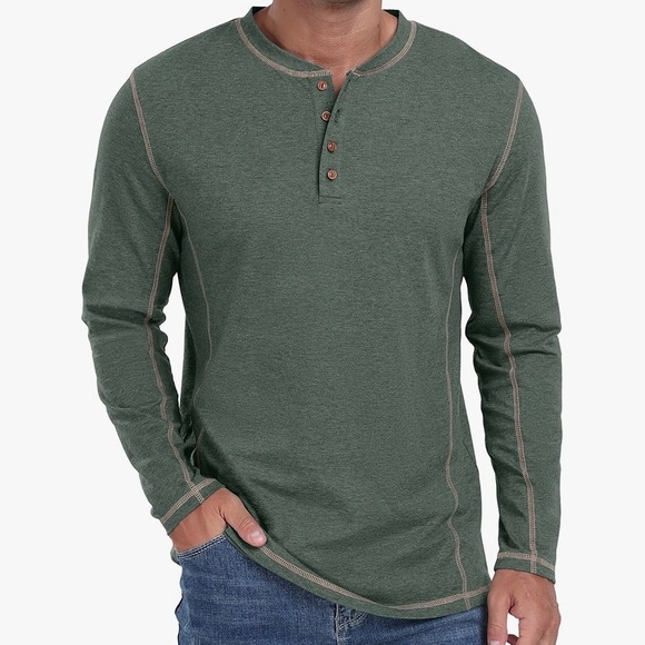 Sailwind Other - 💙 Men's Green Henley Shirt
